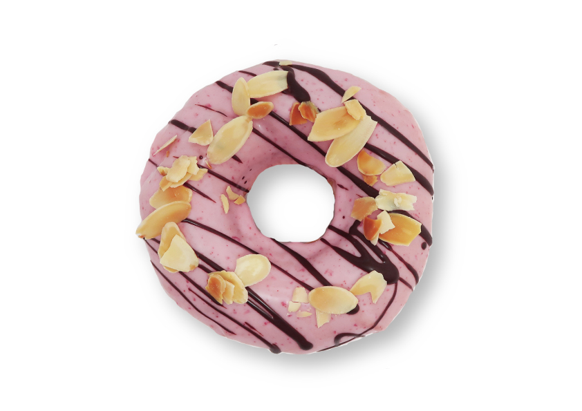 いちごチョコドーナツ