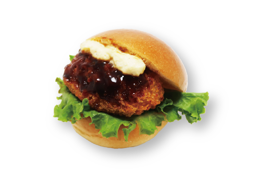カニ入りクリームコロッケバーガー